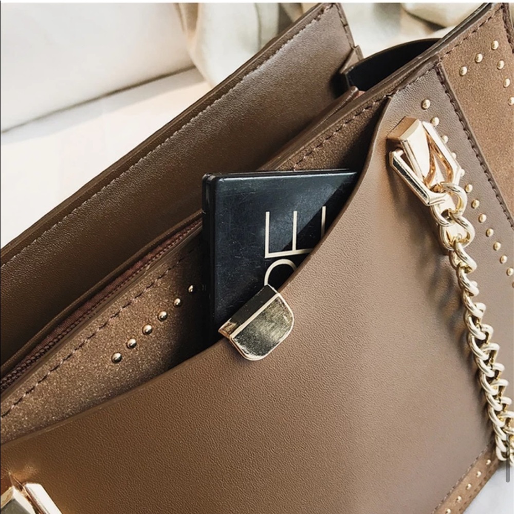 🆕JULIA Rivet Chain Shoulder Bag - Picture 8 of 11